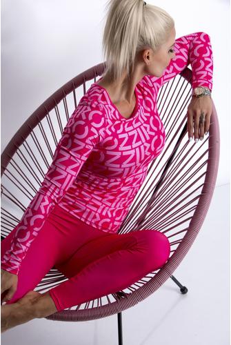PINK monogram hosszú ujjú felső