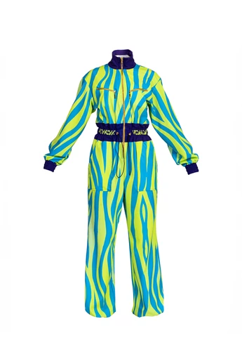 VIRAG KERENYI X ROZZI SPORT NEON ZEBRA JUMPSUIT