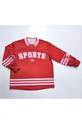 RED WITH PINK JERSEY